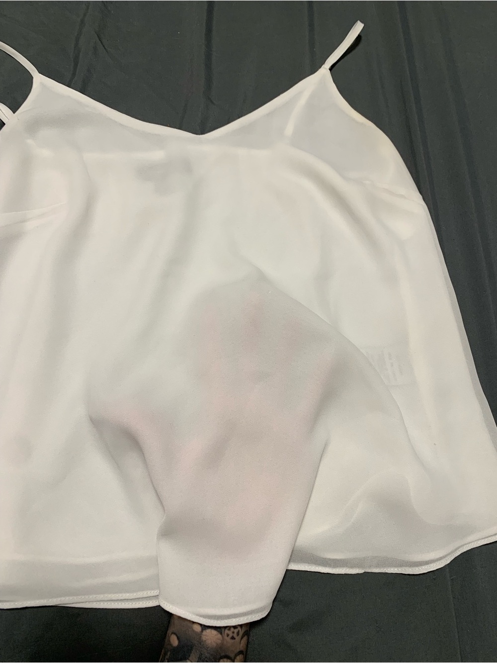 White Semi-sheer Le Château Camisole